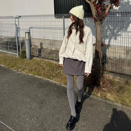 ドローストリングビッグシャツ