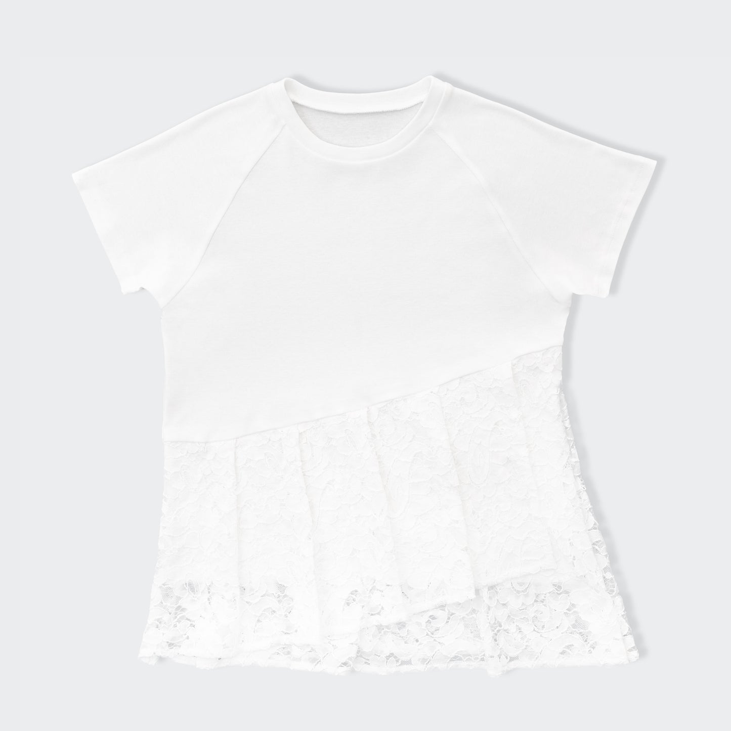 裾レースチュニック