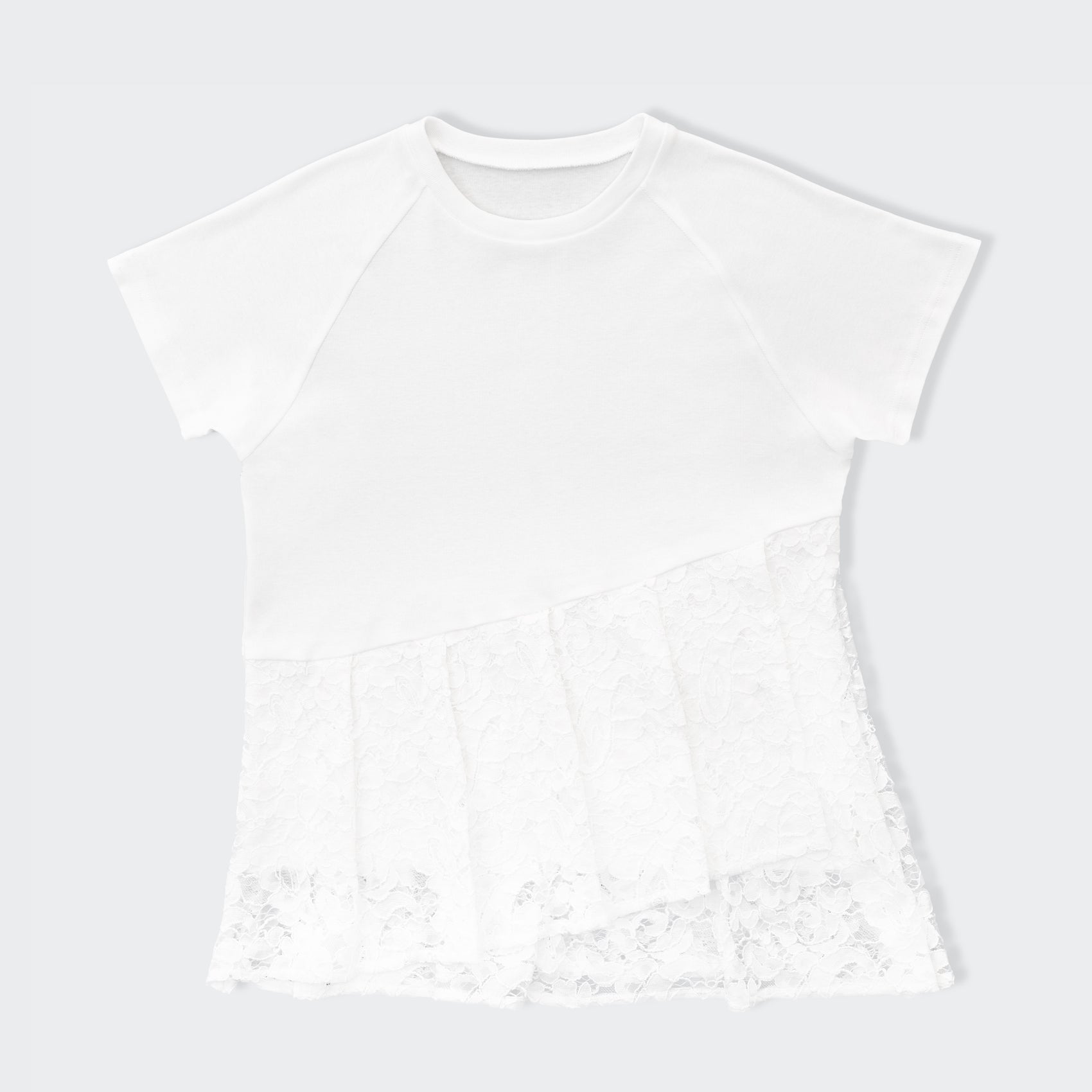 裾レースチュニック