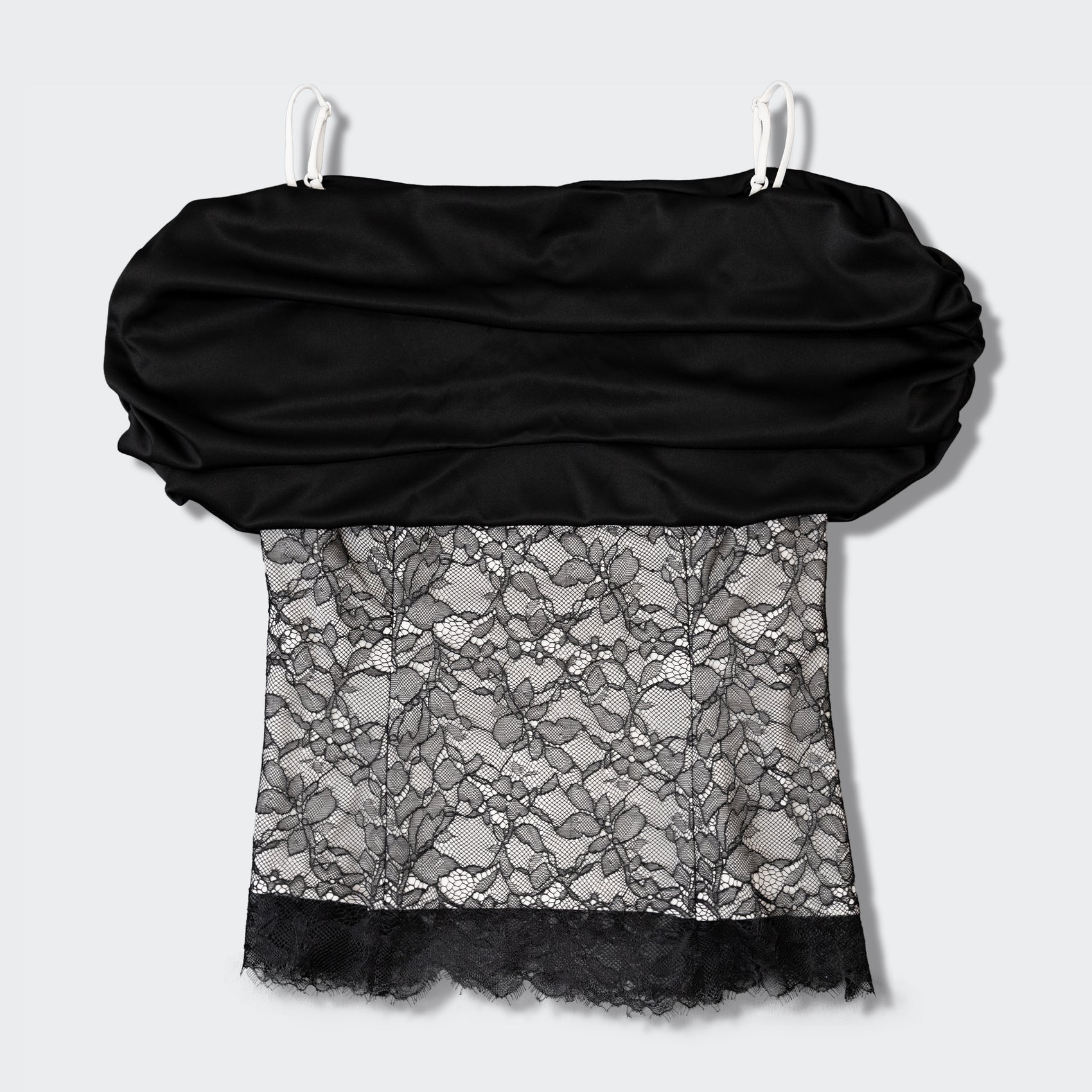 オフショルダーレースキャミソール