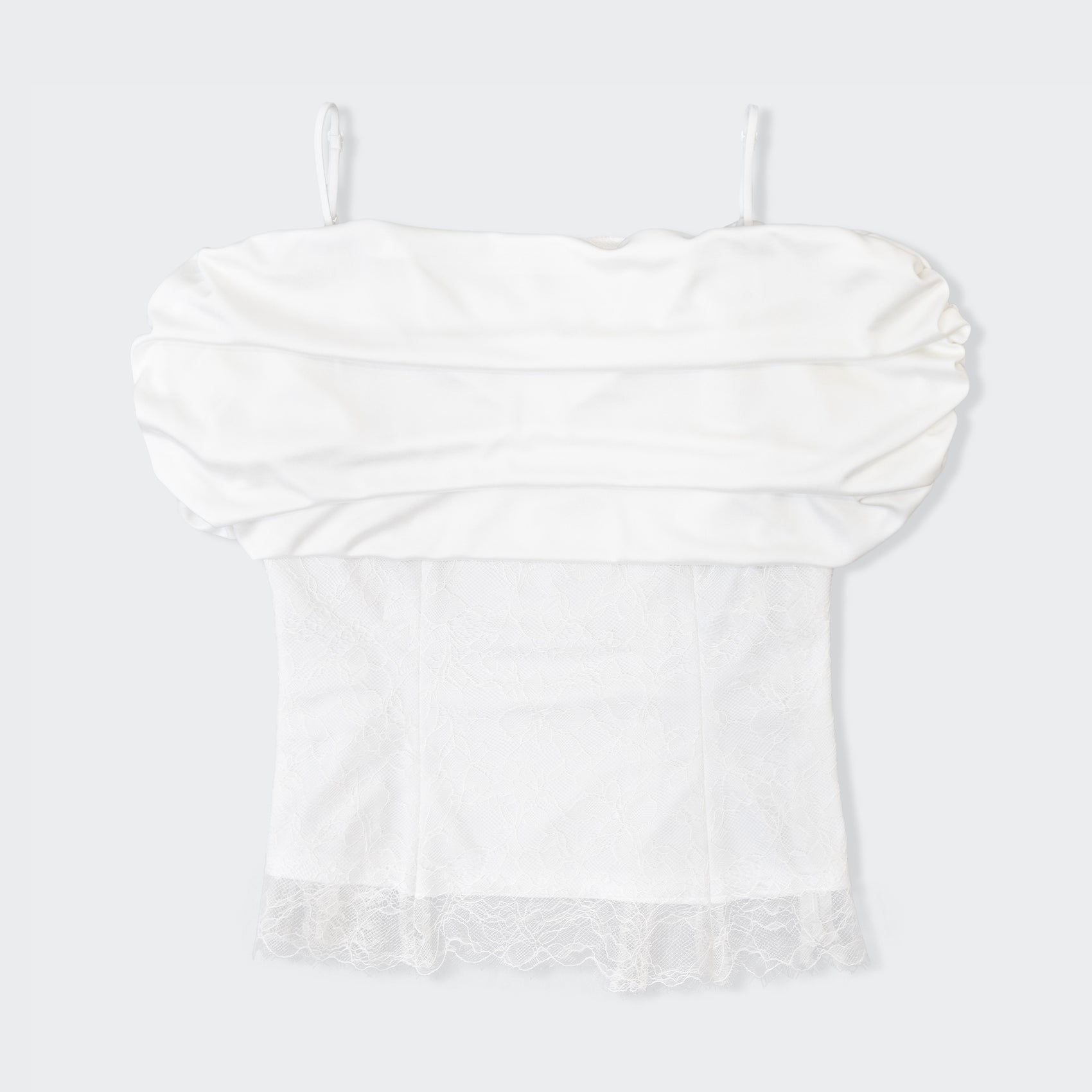 オフショルダーレースキャミソール