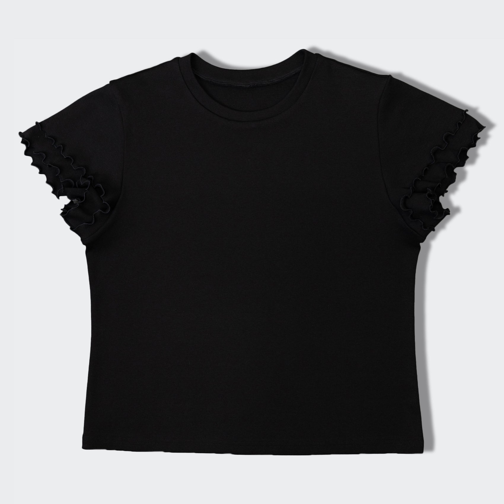 袖フリルプルオーバー