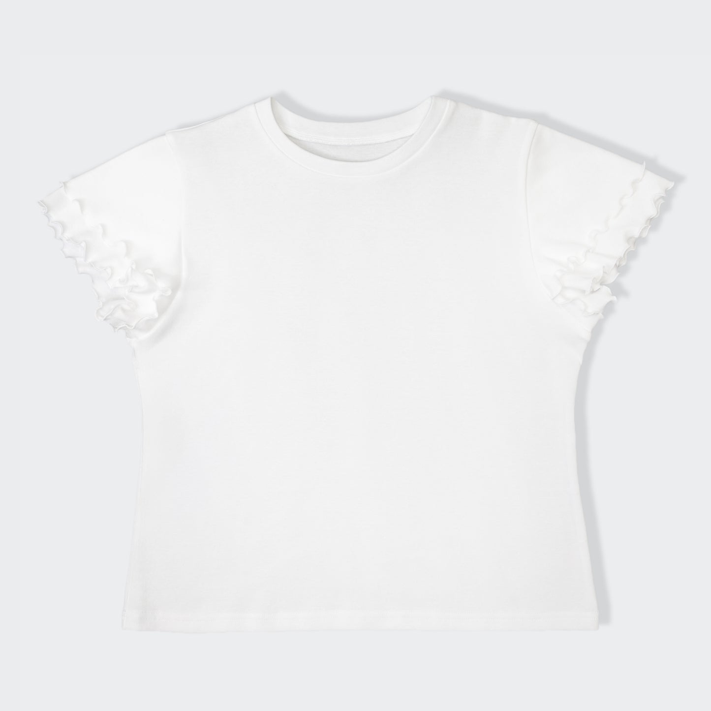 袖フリルプルオーバー