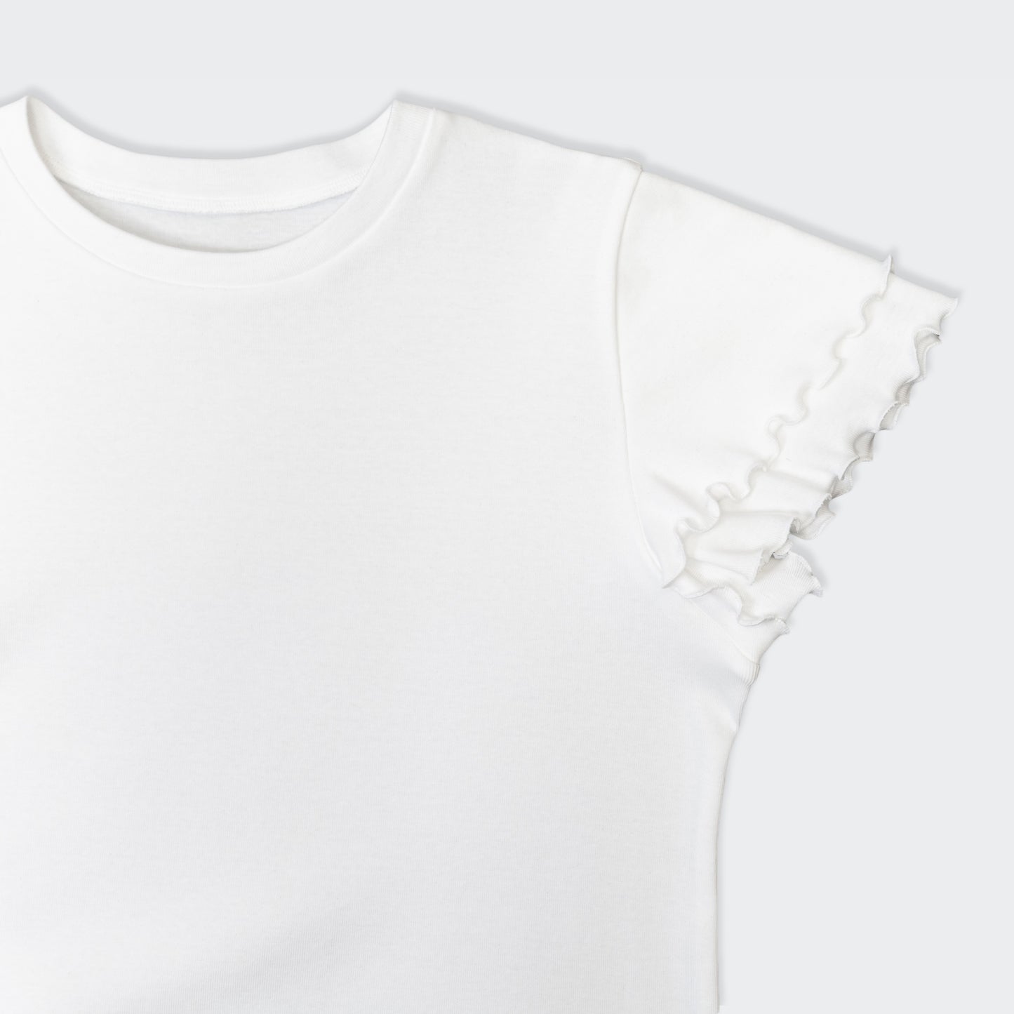 袖フリルプルオーバー