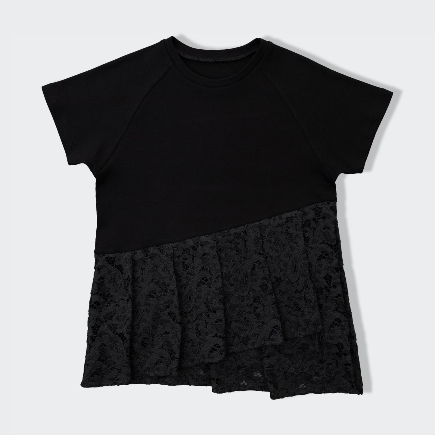 裾レースチュニック