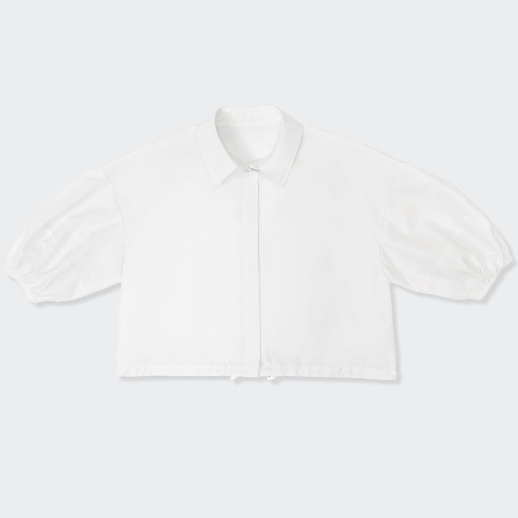 ボリュームスリーブドロストショートシャツ