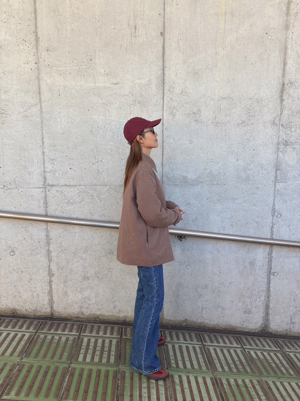 チェック柄ジップコート