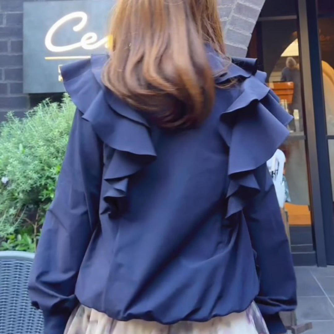 フリルカスケードブルゾン