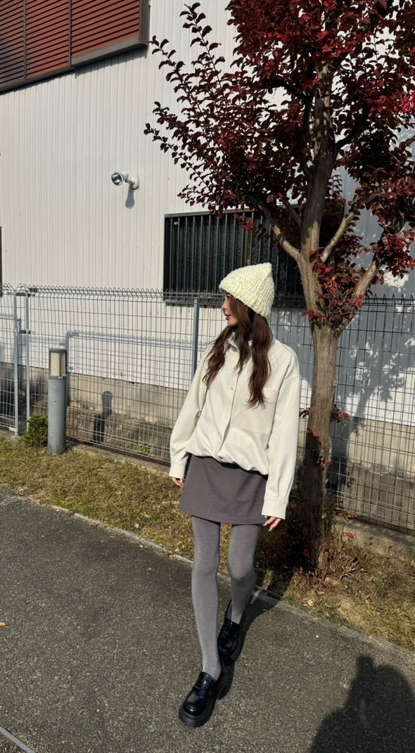 ドローストリングビッグシャツ