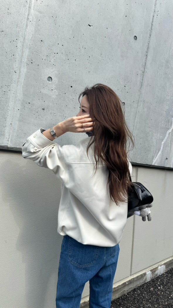 ドローストリングビッグシャツ