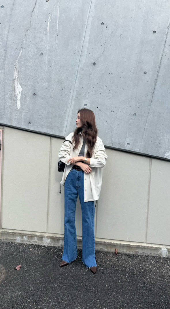 ドローストリングビッグシャツ