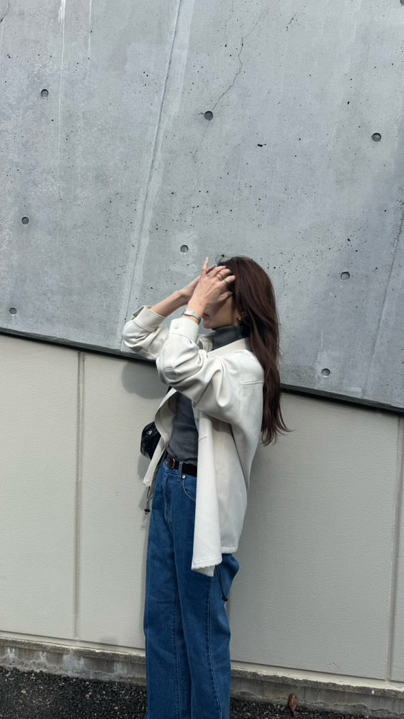 ドローストリングビッグシャツ