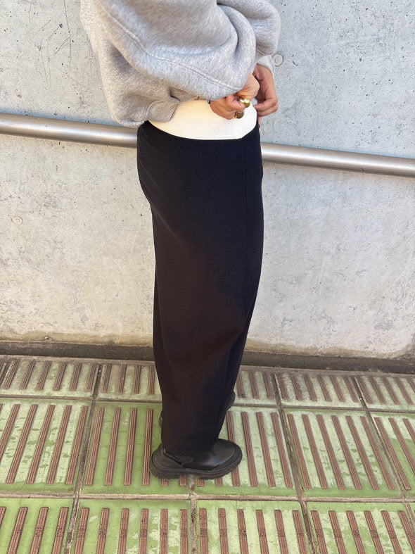 ウエストリブロングタイトスカート